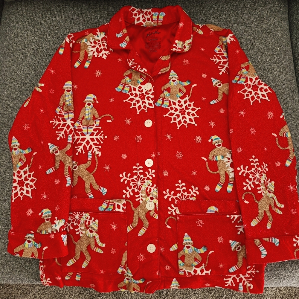 Kid's Nick & Nora Monkey Pajamas M, 7/8